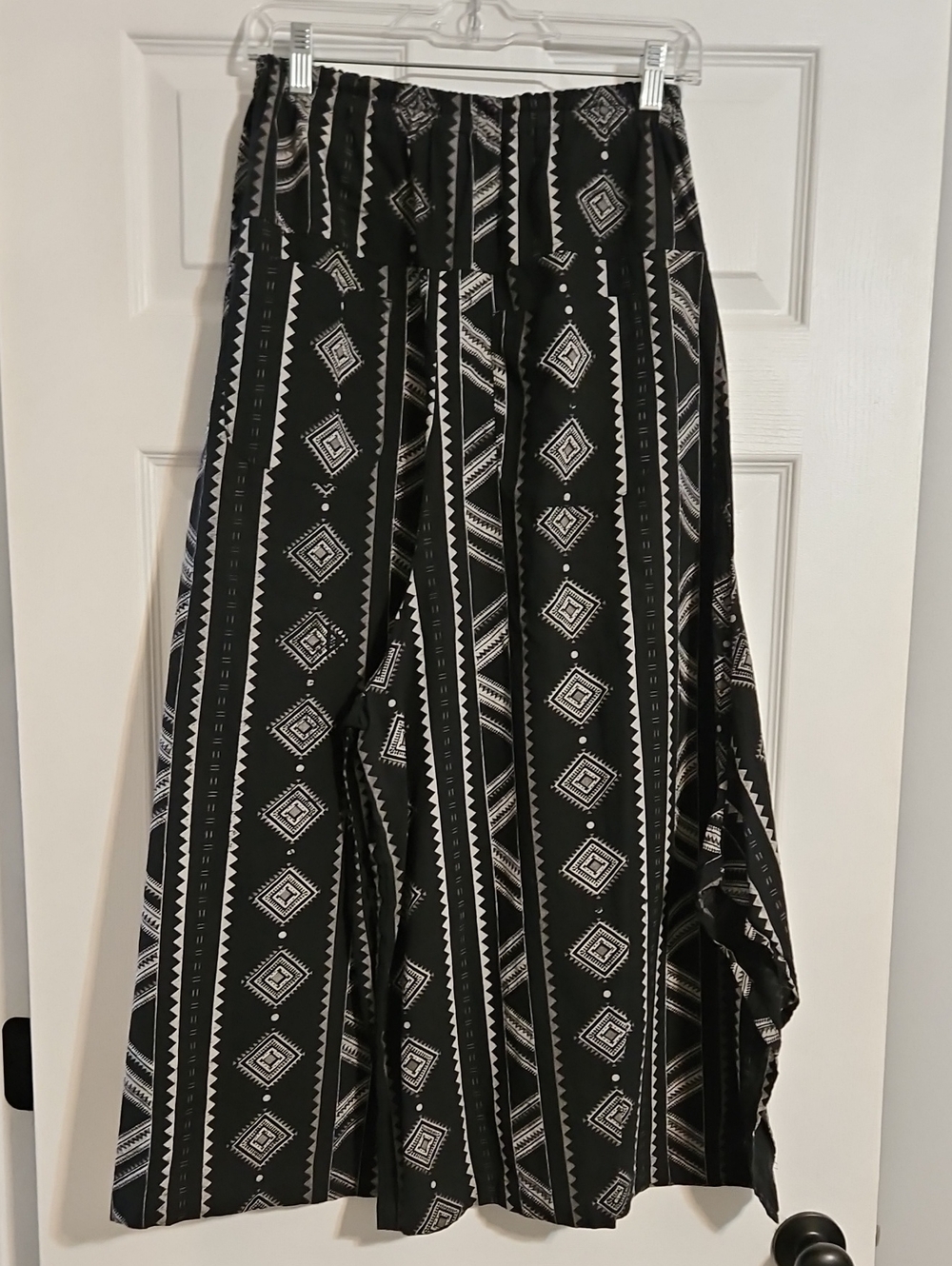 Womens Black Hippie Style Harem Pants